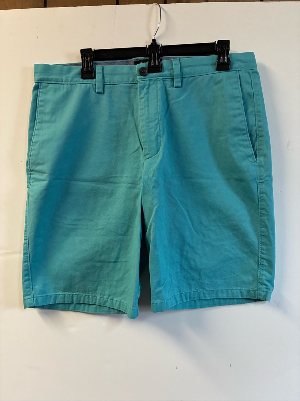 Banana Republic Teal Flat Front Chino Shorts